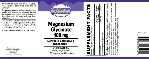 Magnesium Glycinate 400mg